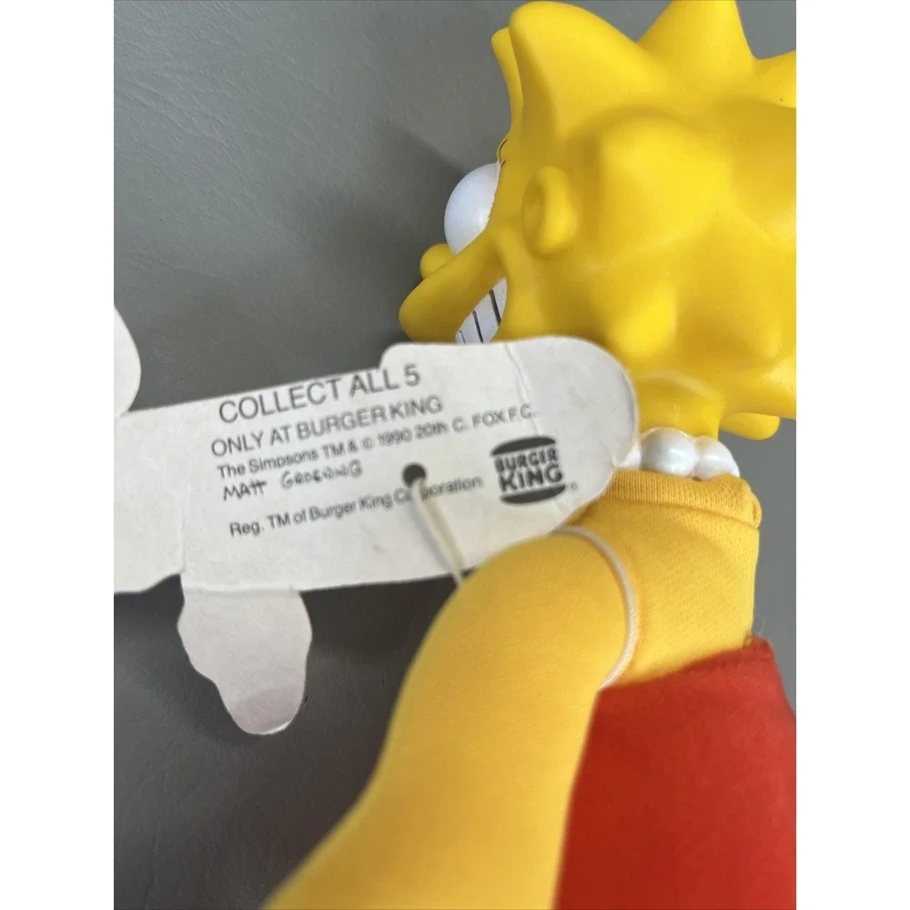 Meet The Simpsons Lisa Simpson Burger King Collectable Toy Vintage 90s 1990